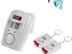 Alarma wireless cu senzor de miscare si 2 telecomenzi